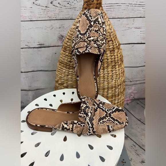 ASOS Design Majestic Mule Loafer in Natural Snake Women’s 10 - Picture 5 of 7